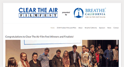 Desktop Screenshot of cleartheairfilmfest.org